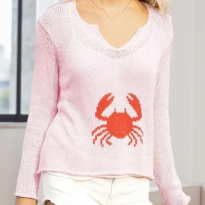 Women s Oversized Knit Sweater Chic Comfortable Graphic Print Round Neck Pullover Jumper Casual Long Sleeve Top