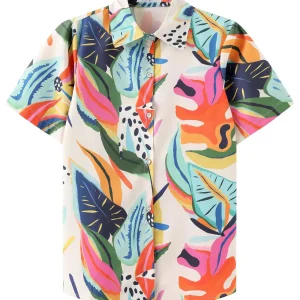 KYKU Womens Button Down Hawaiian Shirt Casual Fashion Shirts Summer Blouses