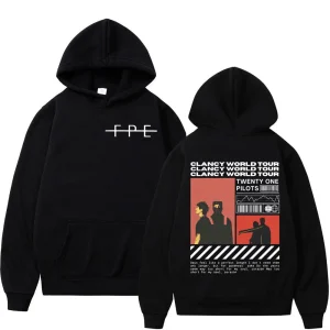 Autumn New Twenty-One Pilots Clancy Tour Hoodie Men's and Women's Fashion Casual Long Sleeve Sweatshirt Rock Hip Hop Pullover