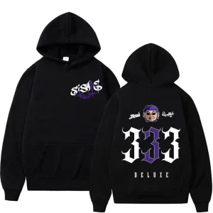 Rapper Blessd SI SABE Album 2025 Tour Graphics Hoodie Men Women Vintage High Street Fashion Hoodies Oversized Casual Sweatshirts